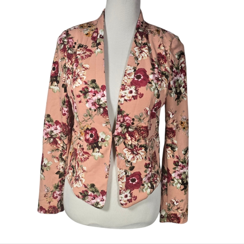 IRIS Los Angeles Large Peach Floral Blazer